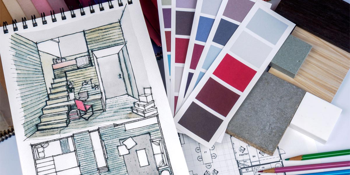 Swatches for interior design