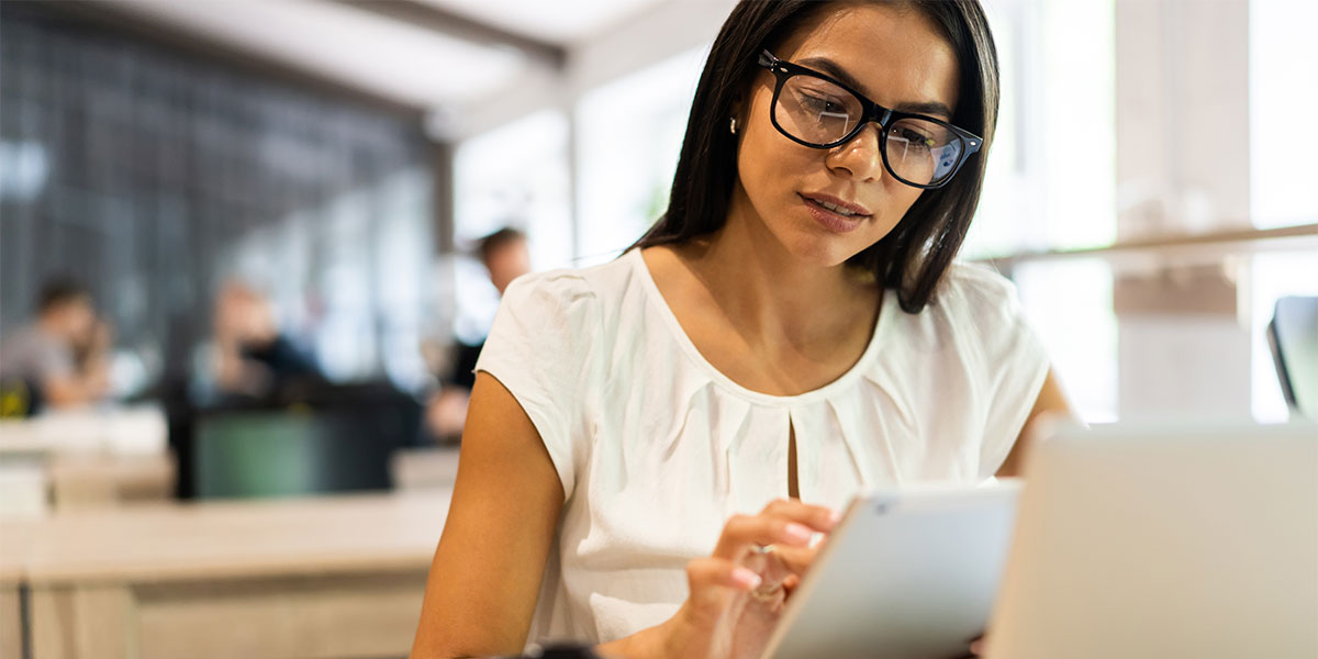 Student with a tablet shutterstock image